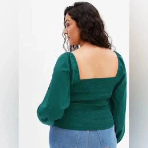 GAP Green Long Sleeve Blouse - Picture 4 of 6